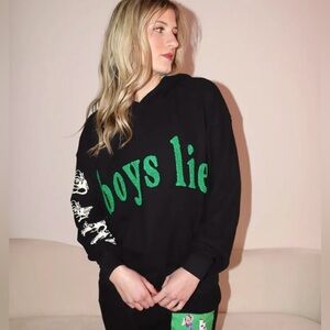 ❌SOLD❌ Boys Lie Your Creation Black Waffle Hoodie XS/S